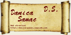 Danica Samac vizit kartica